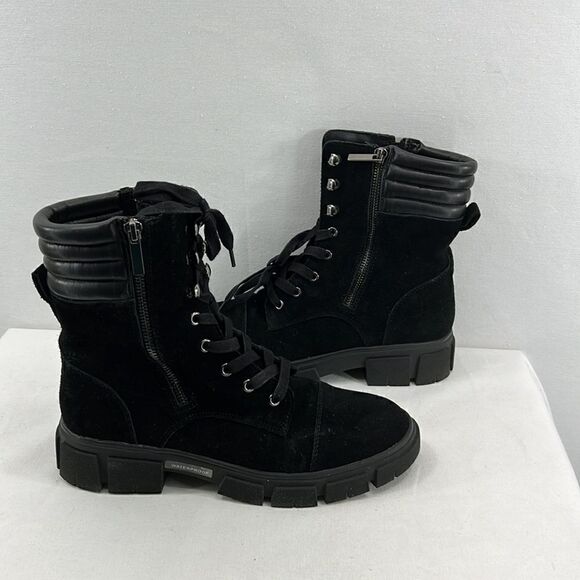 Aqua College Palmer Waterproof Booties- Black Suede- Size 9 M- NIB - Picture 5 of 7